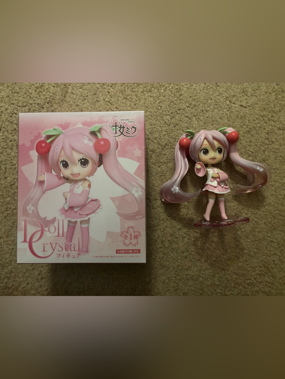 taito doll crystal sakura miku figure with box